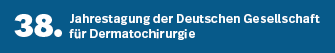 38. Jahrestagung der Deutschen Gesellschaft für Dermatochirurgie Logo